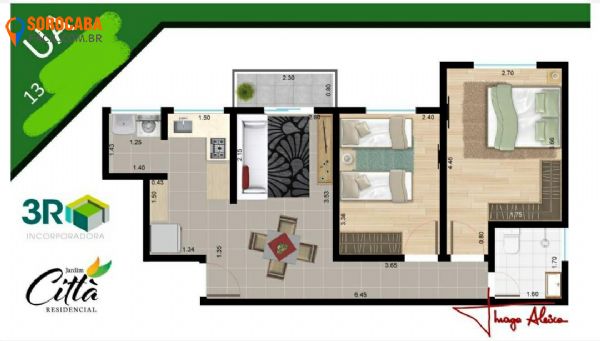 Casa em Cidade Jardim, Sorocaba - Casa Cidade Jardim/ Residencial Citta - Foto 2